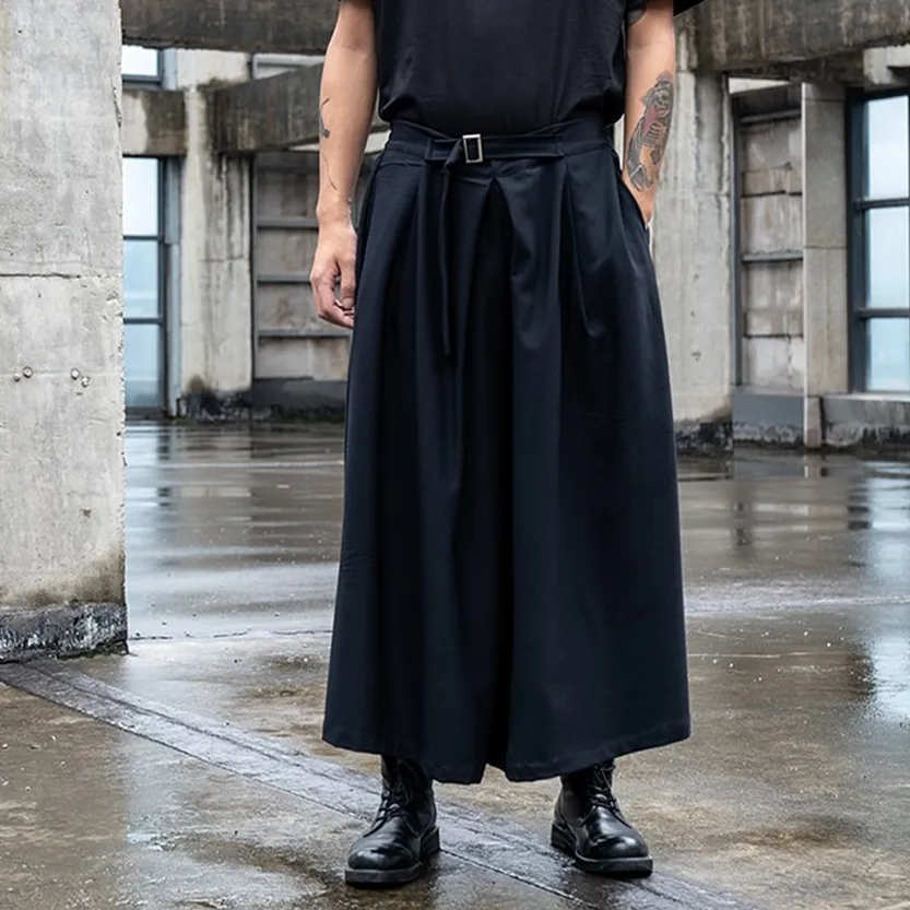 Funki Buys | Skirts | Men's Japanese Streetwear Long Skirt