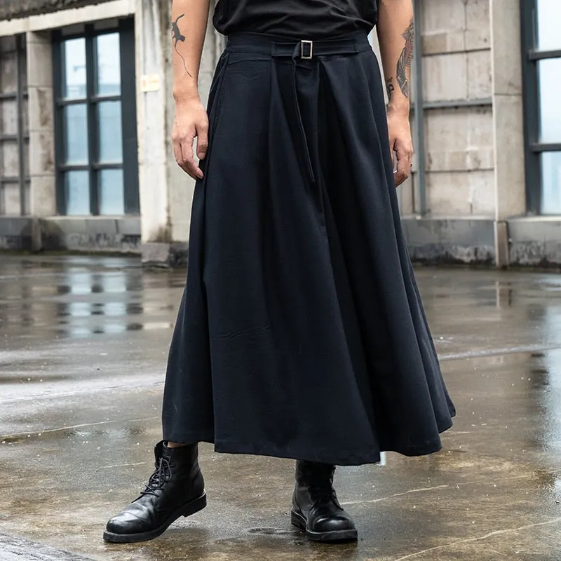 Funki Buys | Skirts | Men's Japanese Streetwear Long Skirt