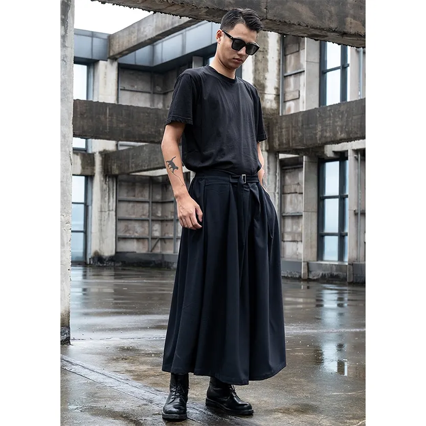 Funki Buys | Skirts | Men's Japanese Streetwear Long Skirt