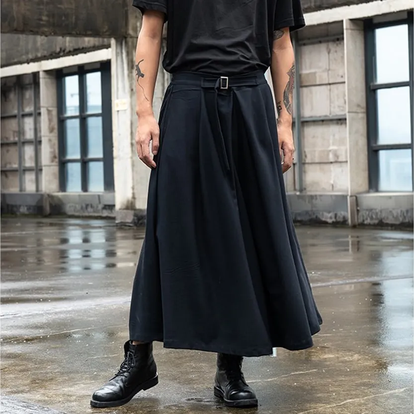 Funki Buys | Skirts | Men's Japanese Streetwear Long Skirt