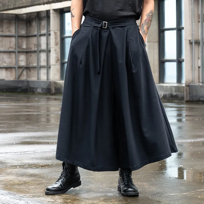 Funki Buys | Skirts | Men's Japanese Streetwear Long Skirt