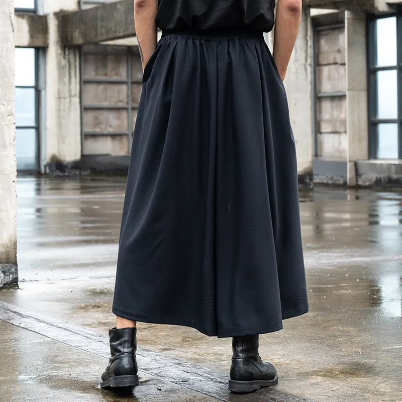 Funki Buys | Skirts | Men's Japanese Streetwear Long Skirt