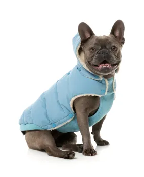 FuzzYard Essential Puffer Dog Jacket Blue