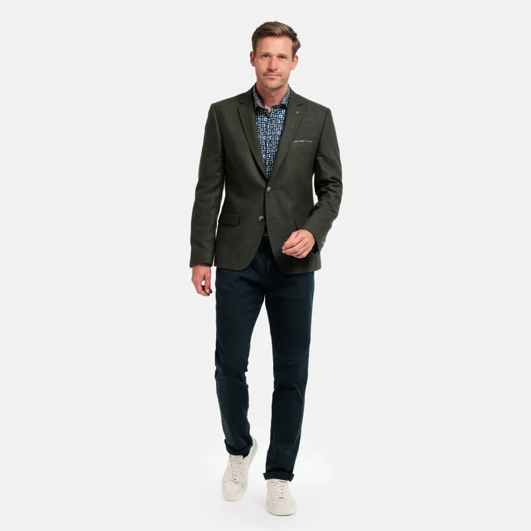 Giordano Wool Twill Sports Jacket Blazer Green 422610