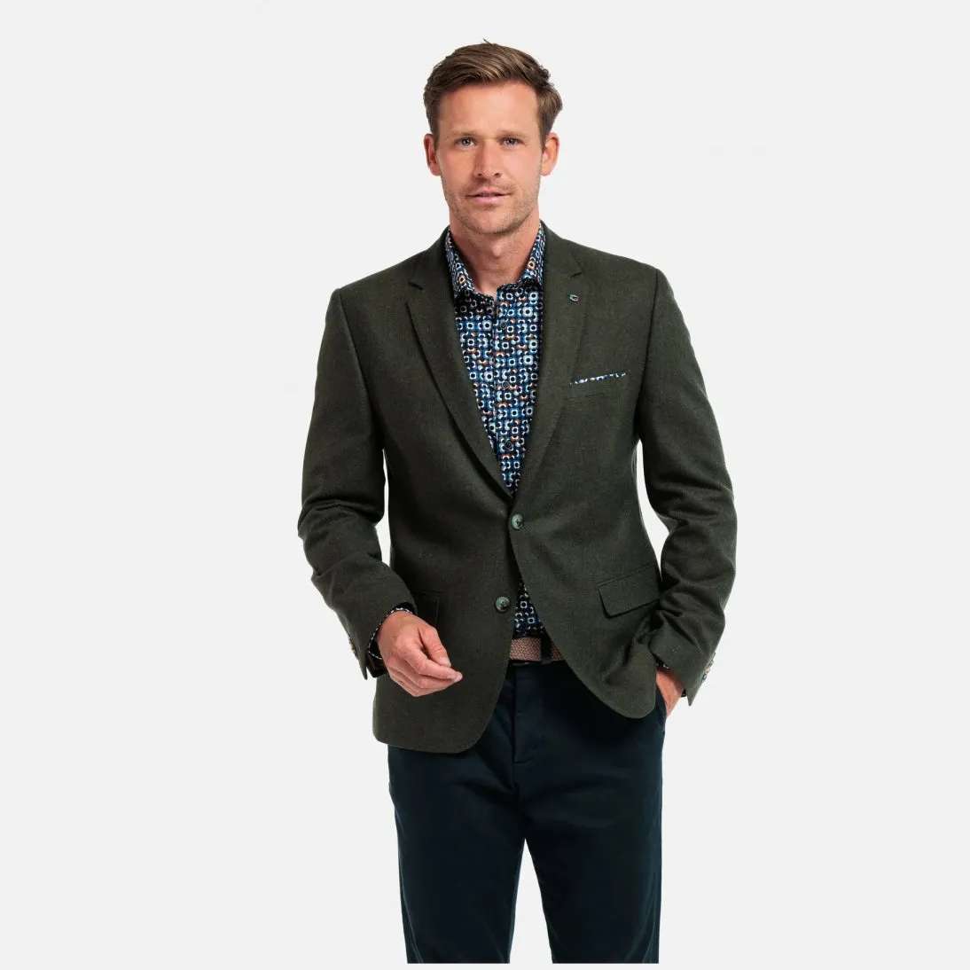 Giordano Wool Twill Sports Jacket Blazer Green 422610