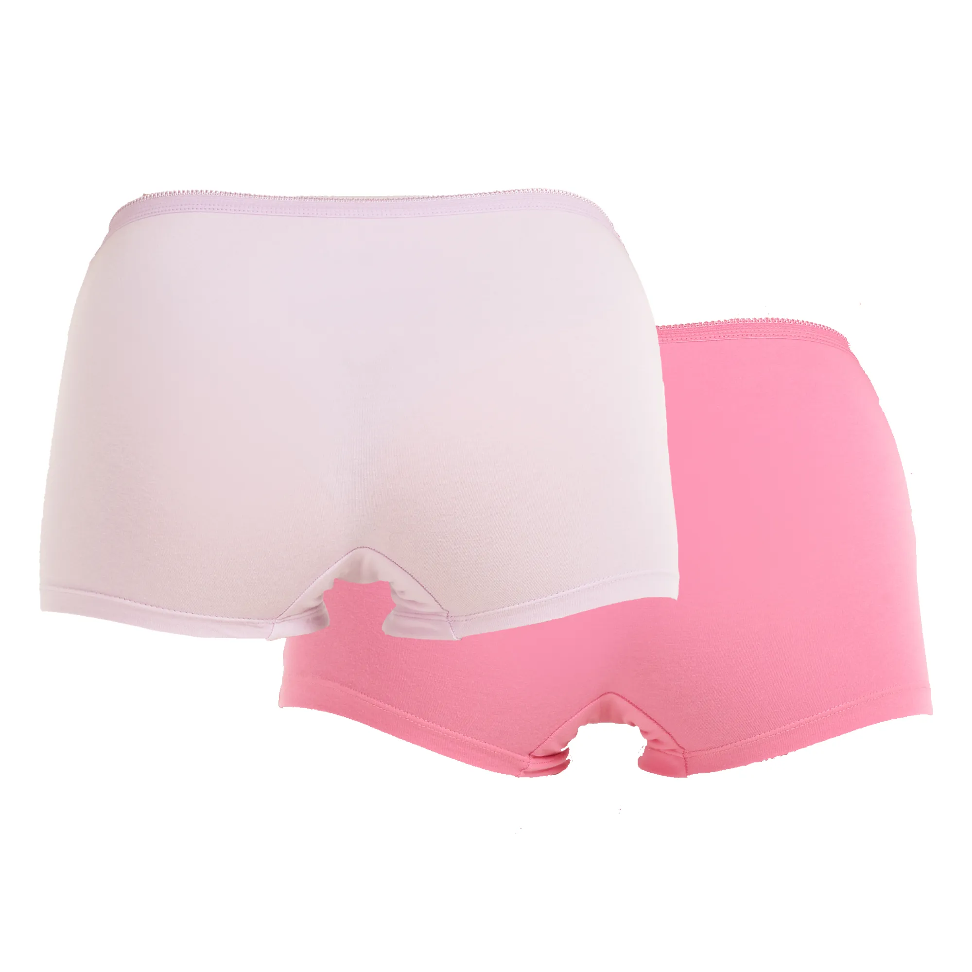 Girls Cotton Plain Hot-short Underwear - Pack of 2