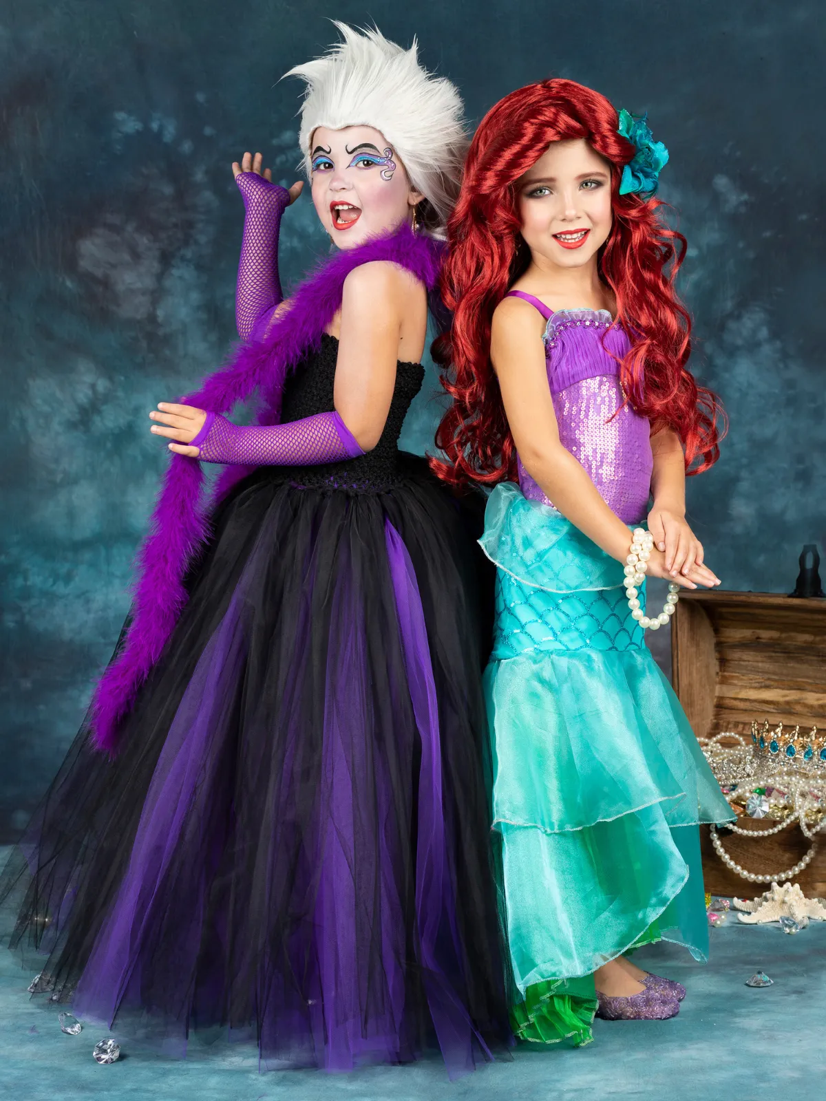 Girls Little Mermaid Inspired Princess Costume Dress