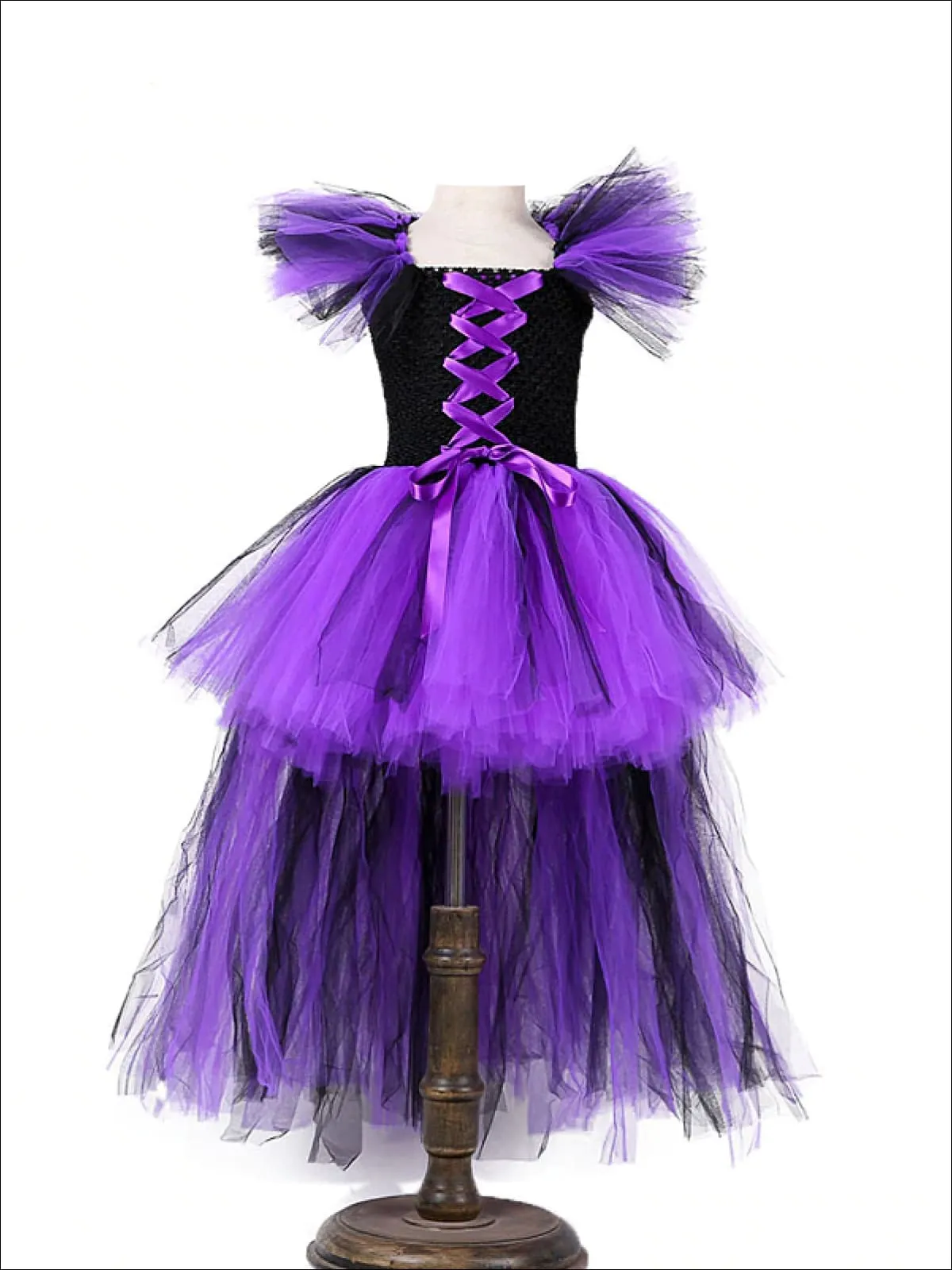 Girls Maleficent Inspired Tutu Costume Dress