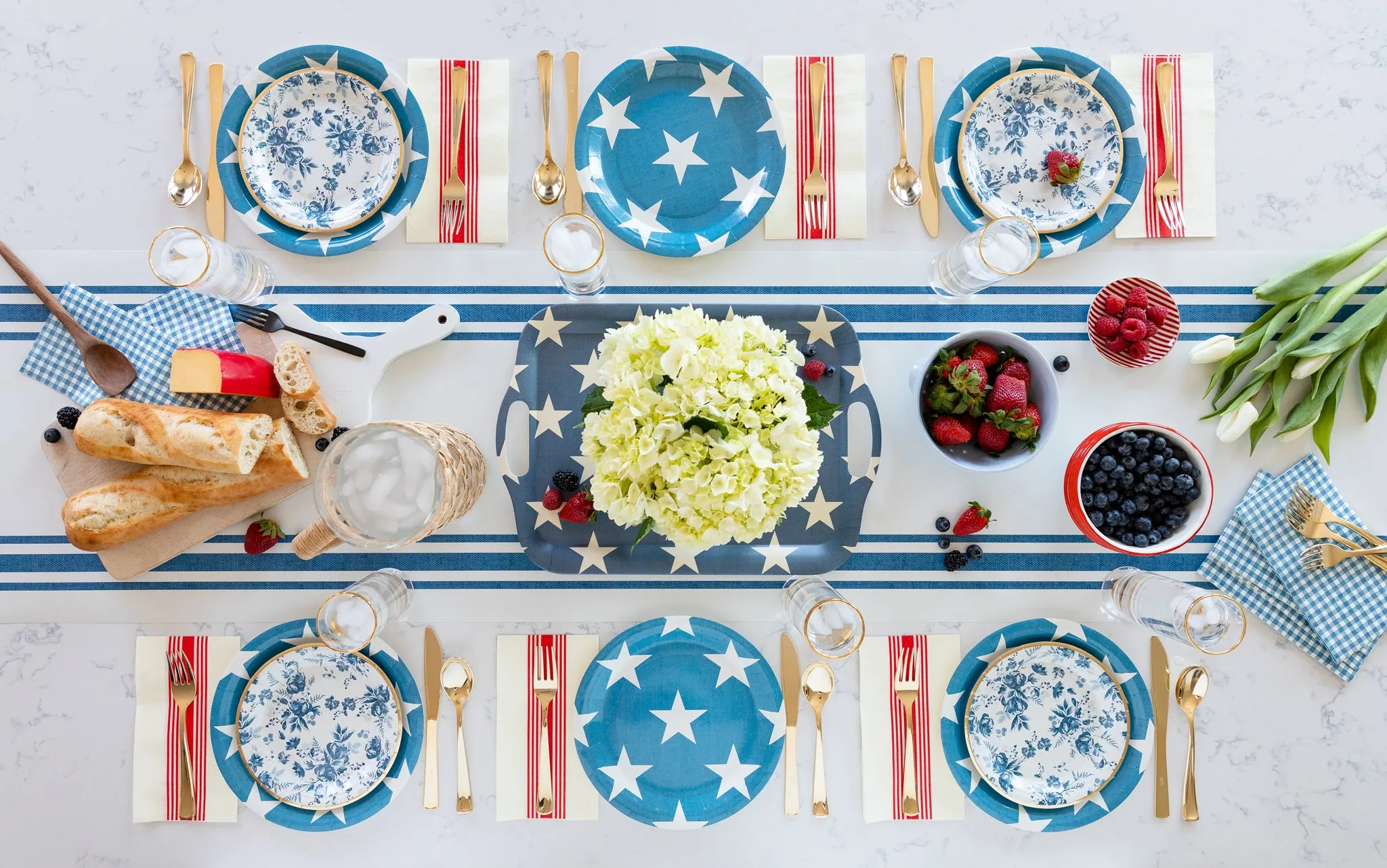 HAM820 - Hamptons Paper Table Runner