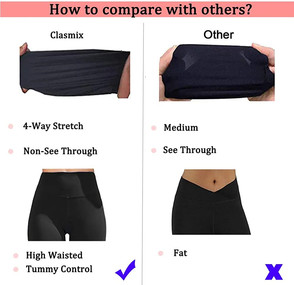 High Waisted Leggings for Women-Womens Black Seamless Workout Leggings Running Tummy Control Yoga Pants Reg&Plus Size