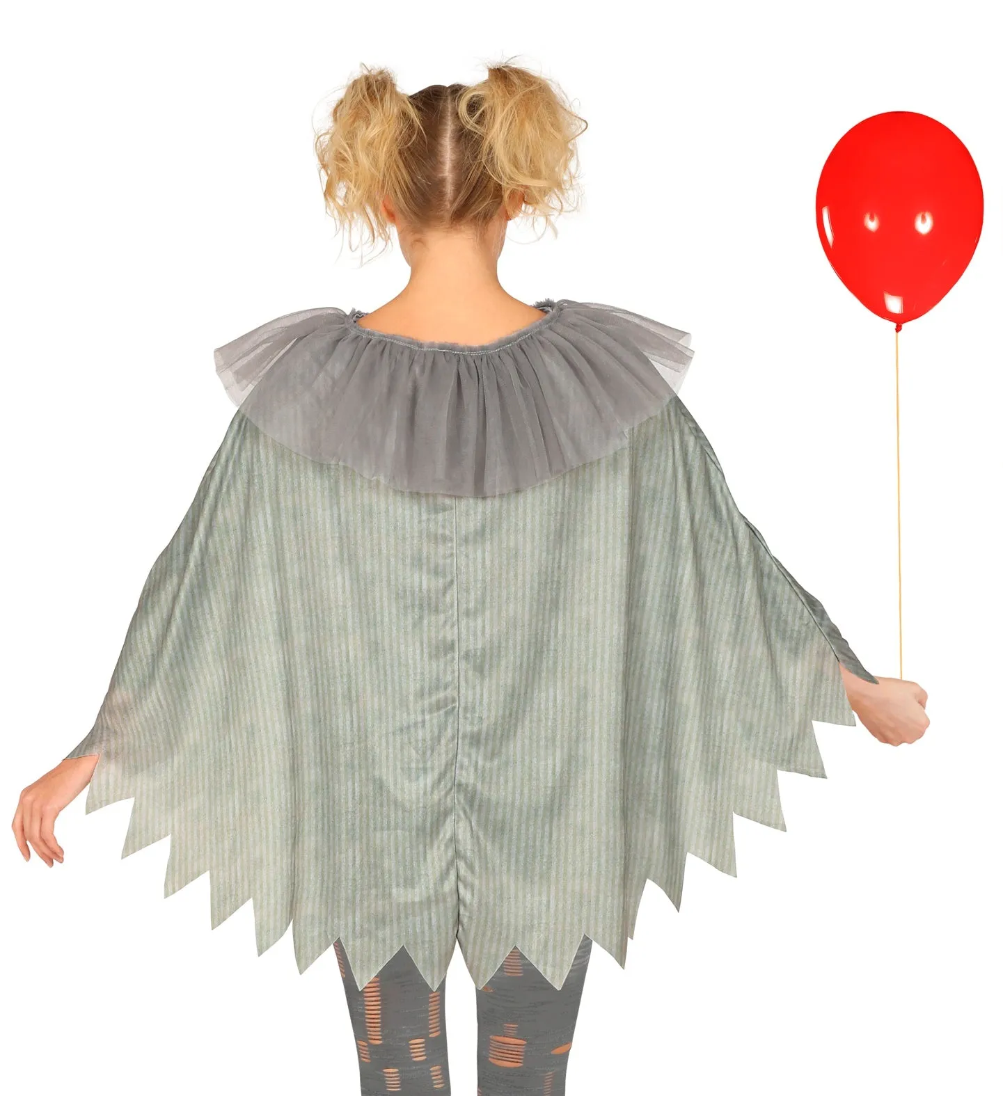 Horror Clown IT Poncho Adult