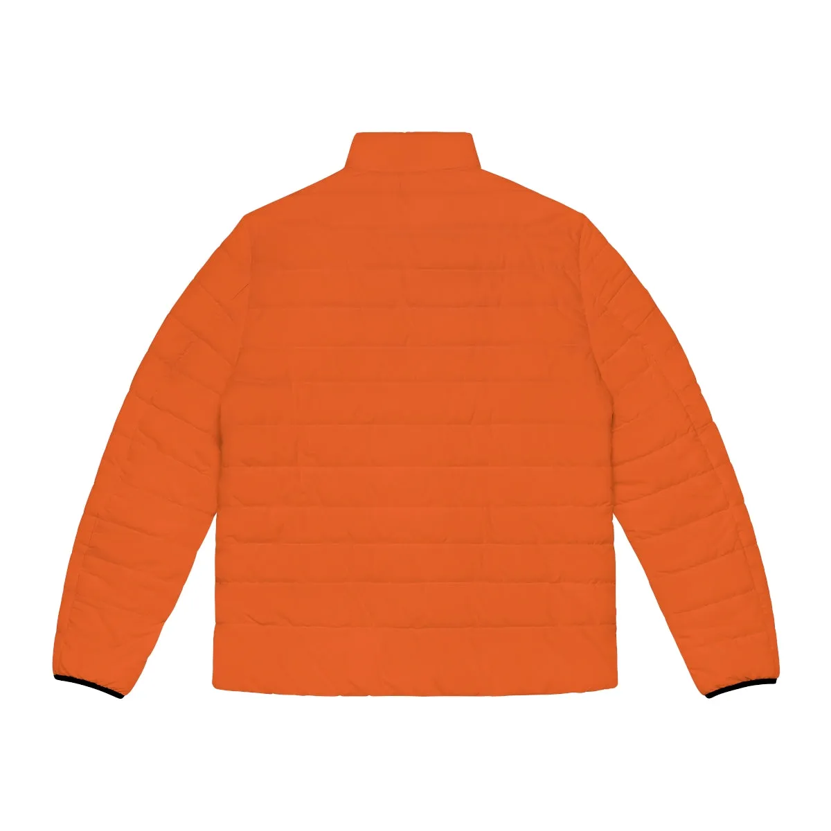 Hot Orange Color Men's Jacket, Best Men's Puffer Jacket