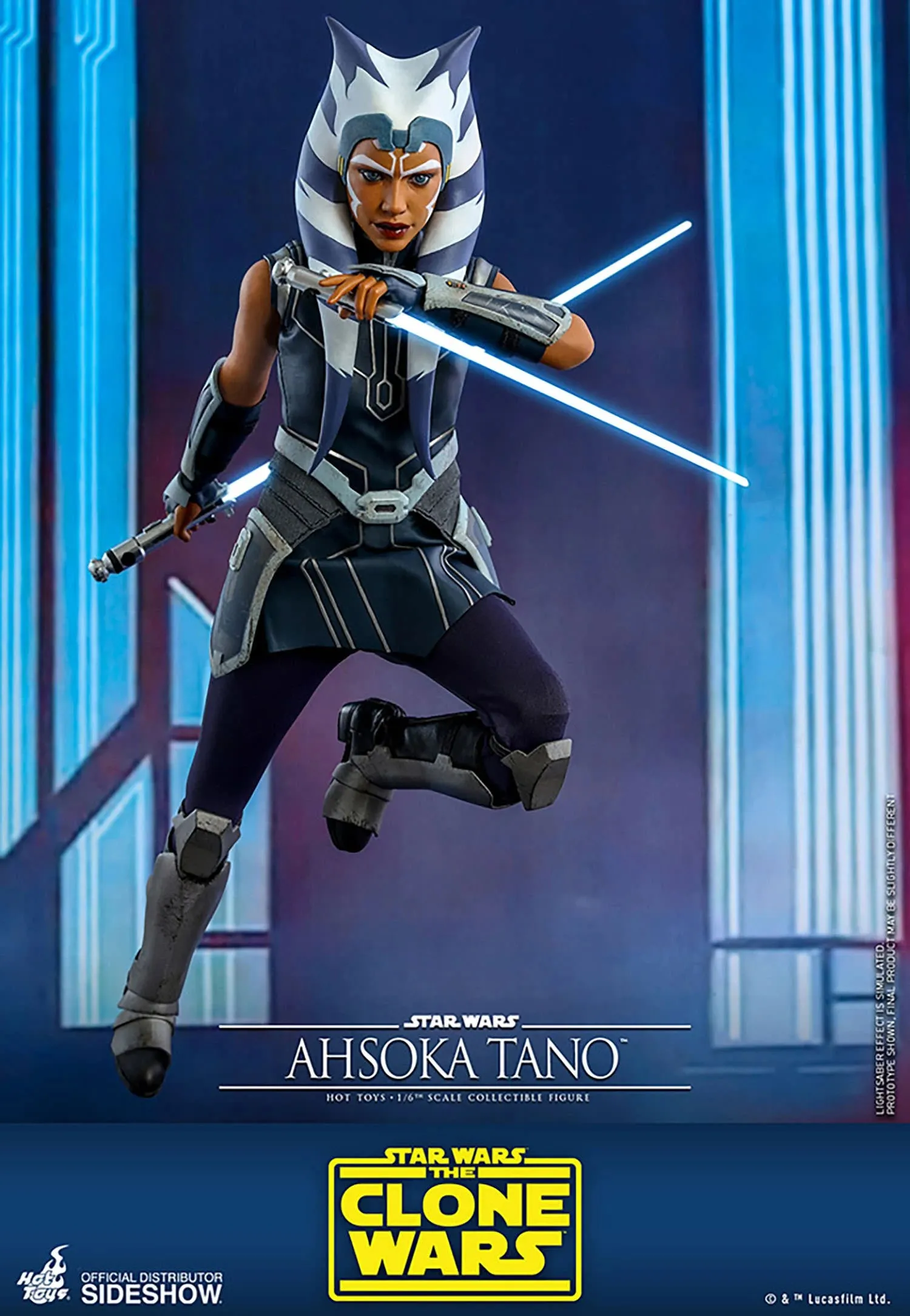 HOT TOYS STAR WARS THE CLONE WARS AHSOKA TANO 1/6 TMS021