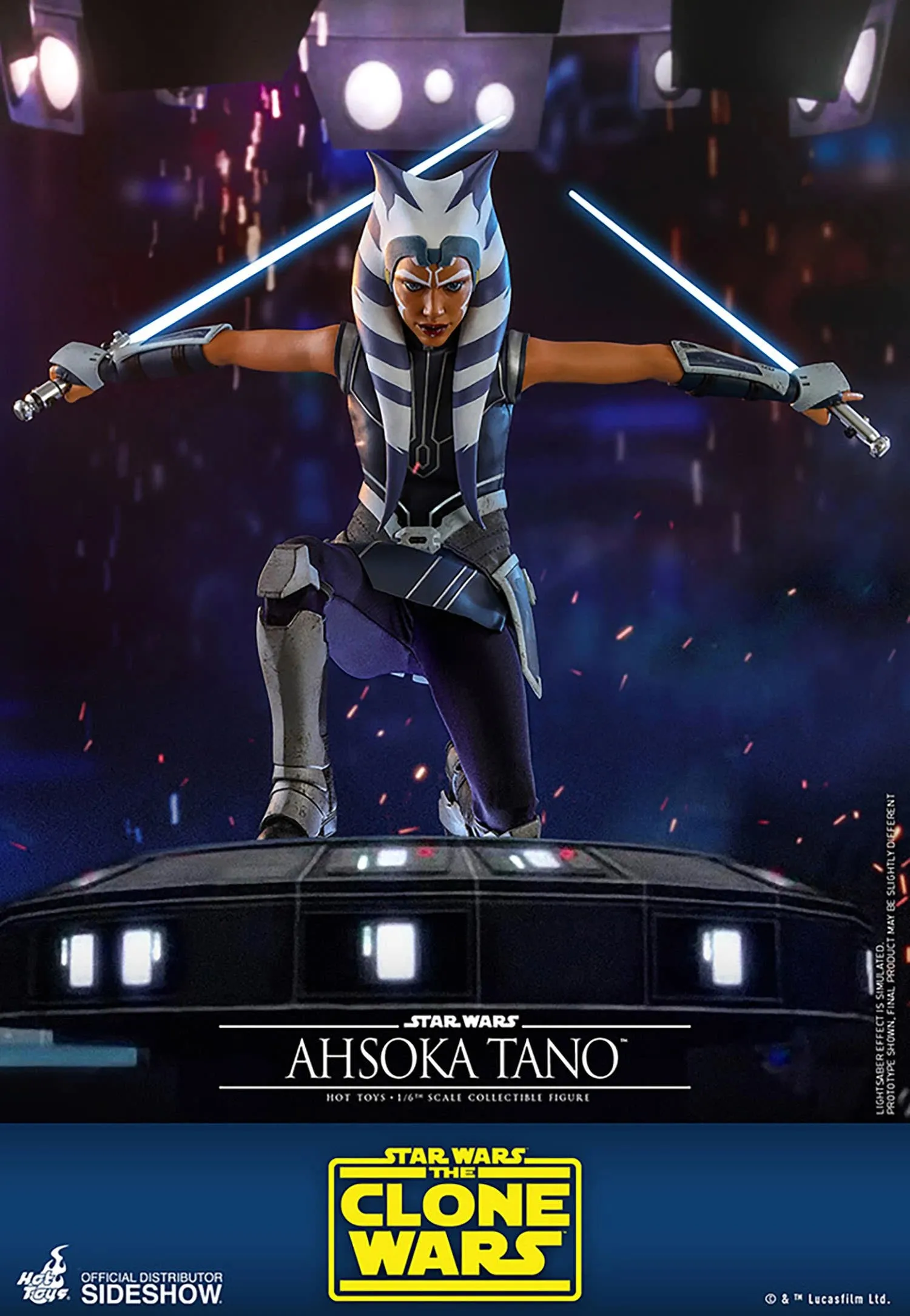 HOT TOYS STAR WARS THE CLONE WARS AHSOKA TANO 1/6 TMS021