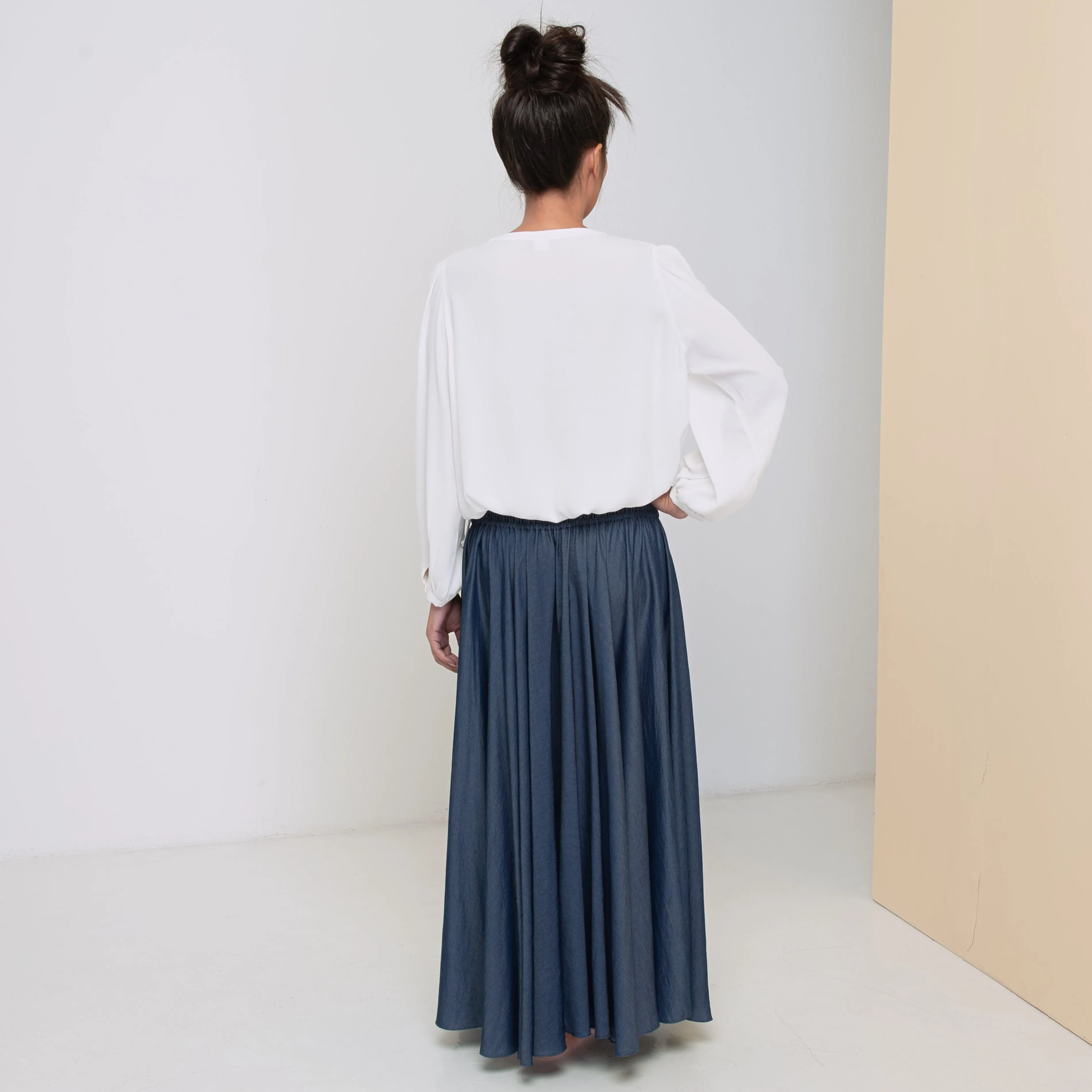 INFINITY SKIRT - Tencel Denim | Blue