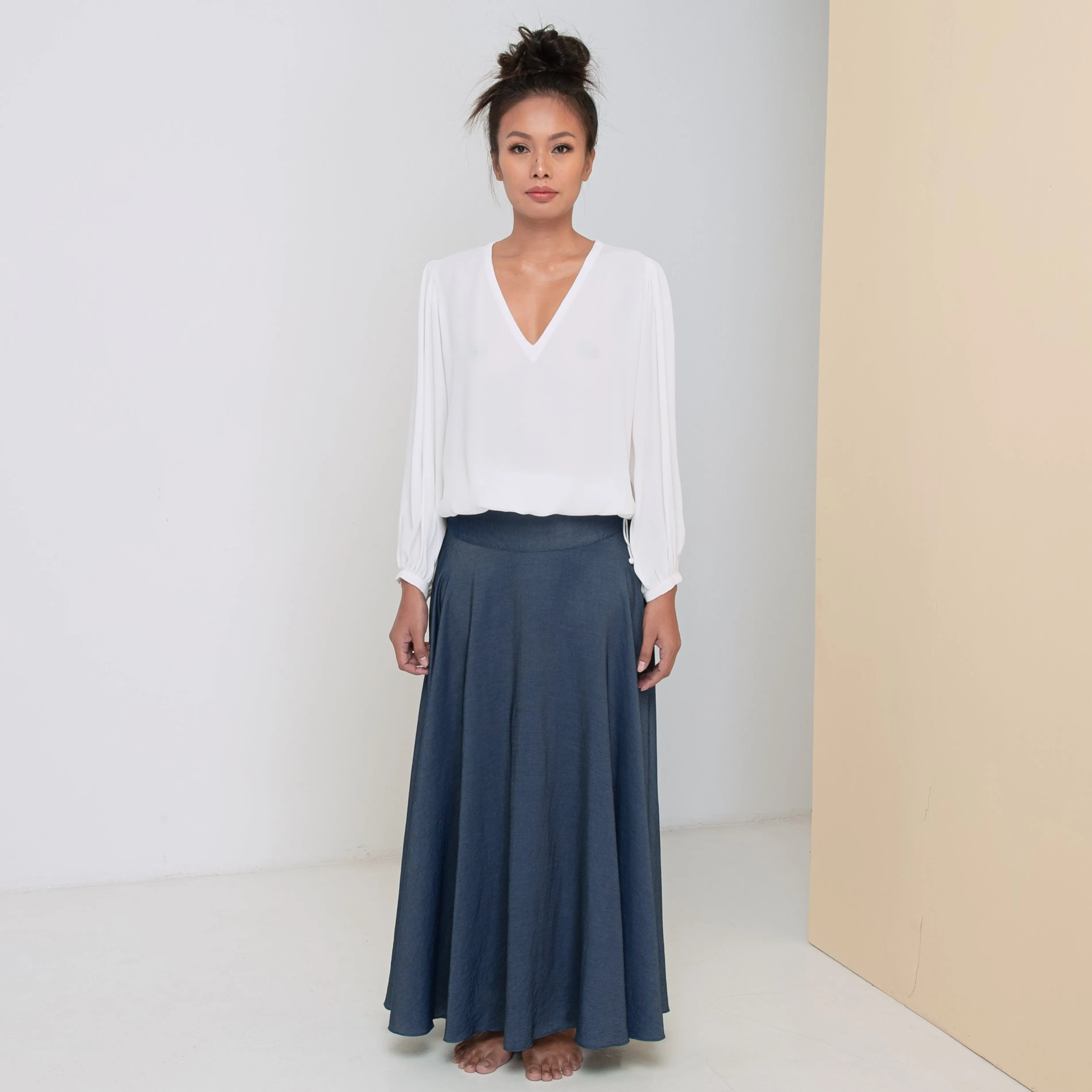 INFINITY SKIRT - Tencel Denim | Blue