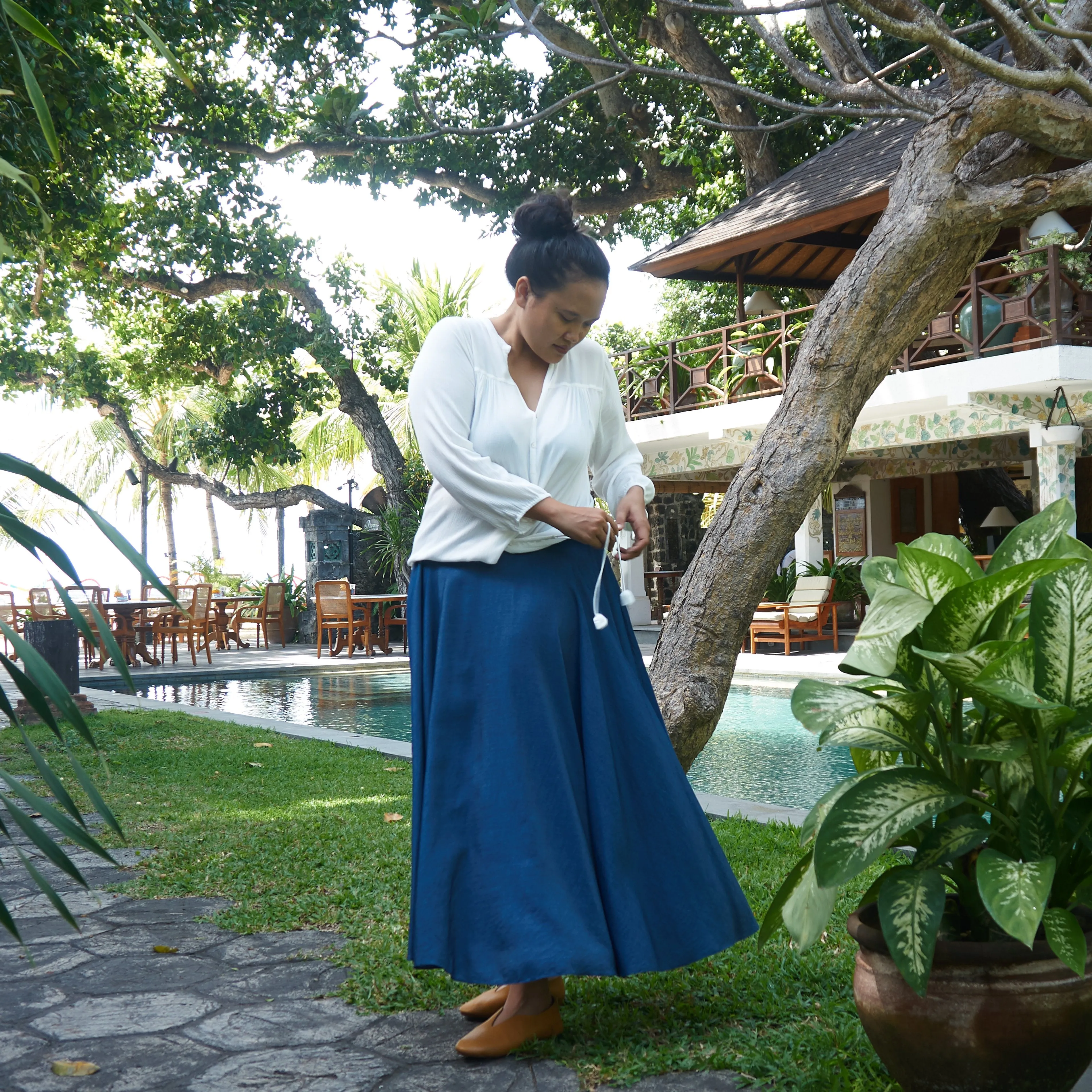 INFINITY SKIRT - Tencel Denim | Blue