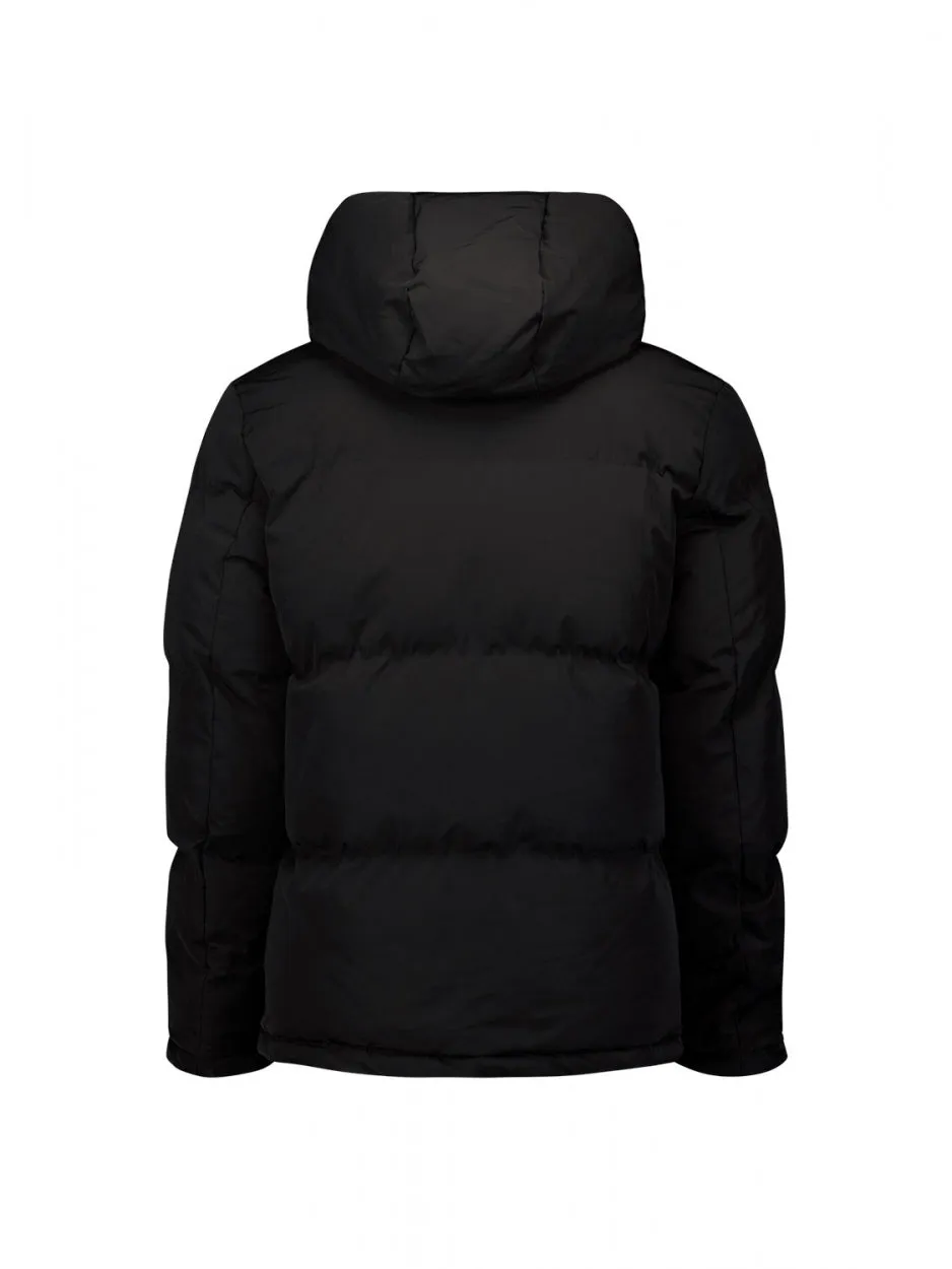 Jacket Short Fit Hooded Padded | Black