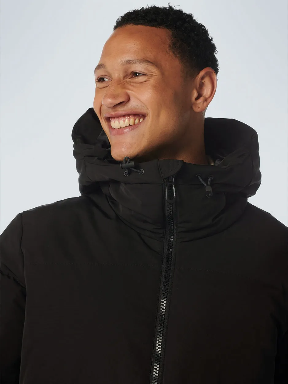 Jacket Short Fit Hooded Padded | Black