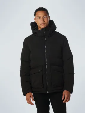 Jacket Short Fit Hooded Padded | Black