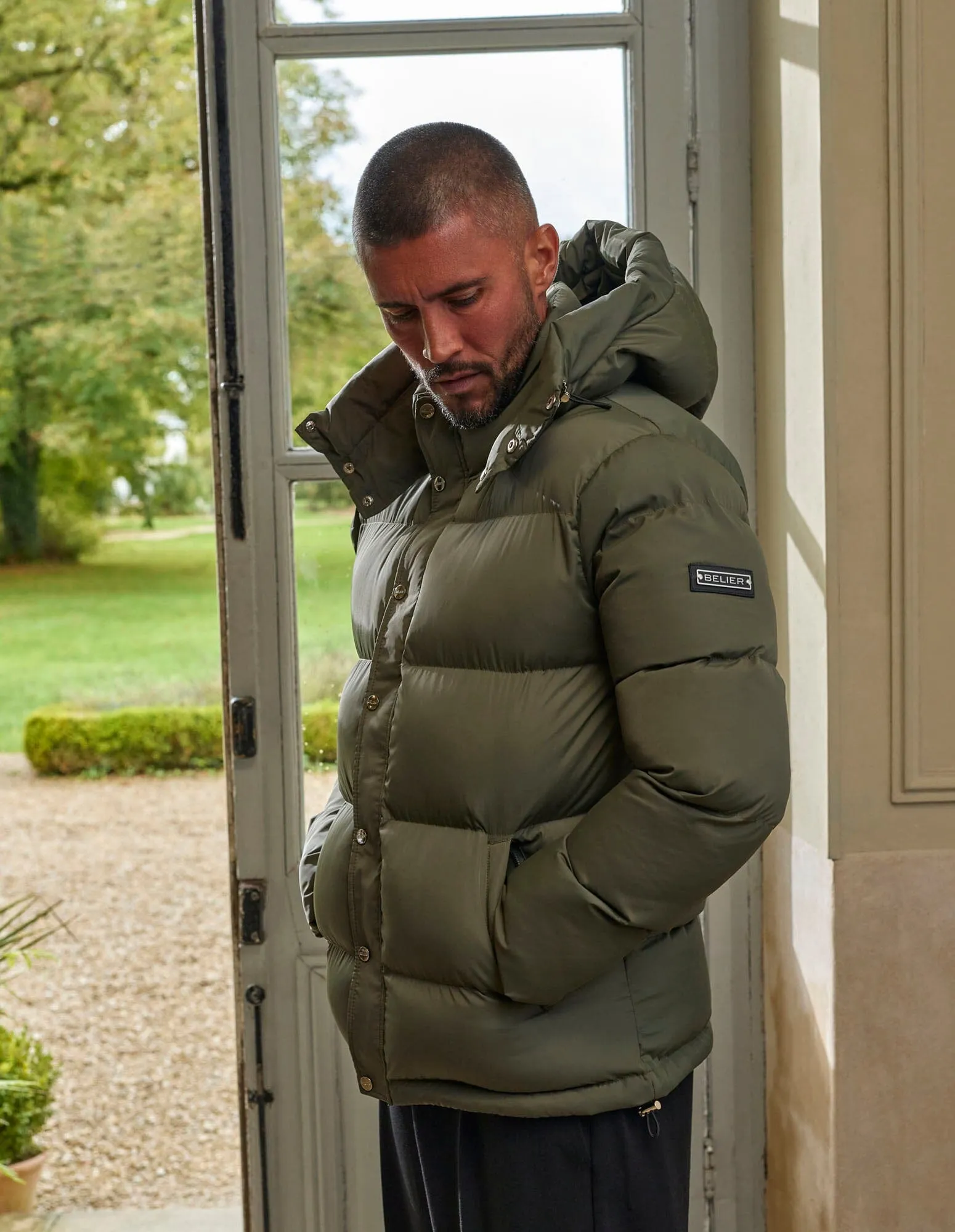 Khaki Puffer Jacket