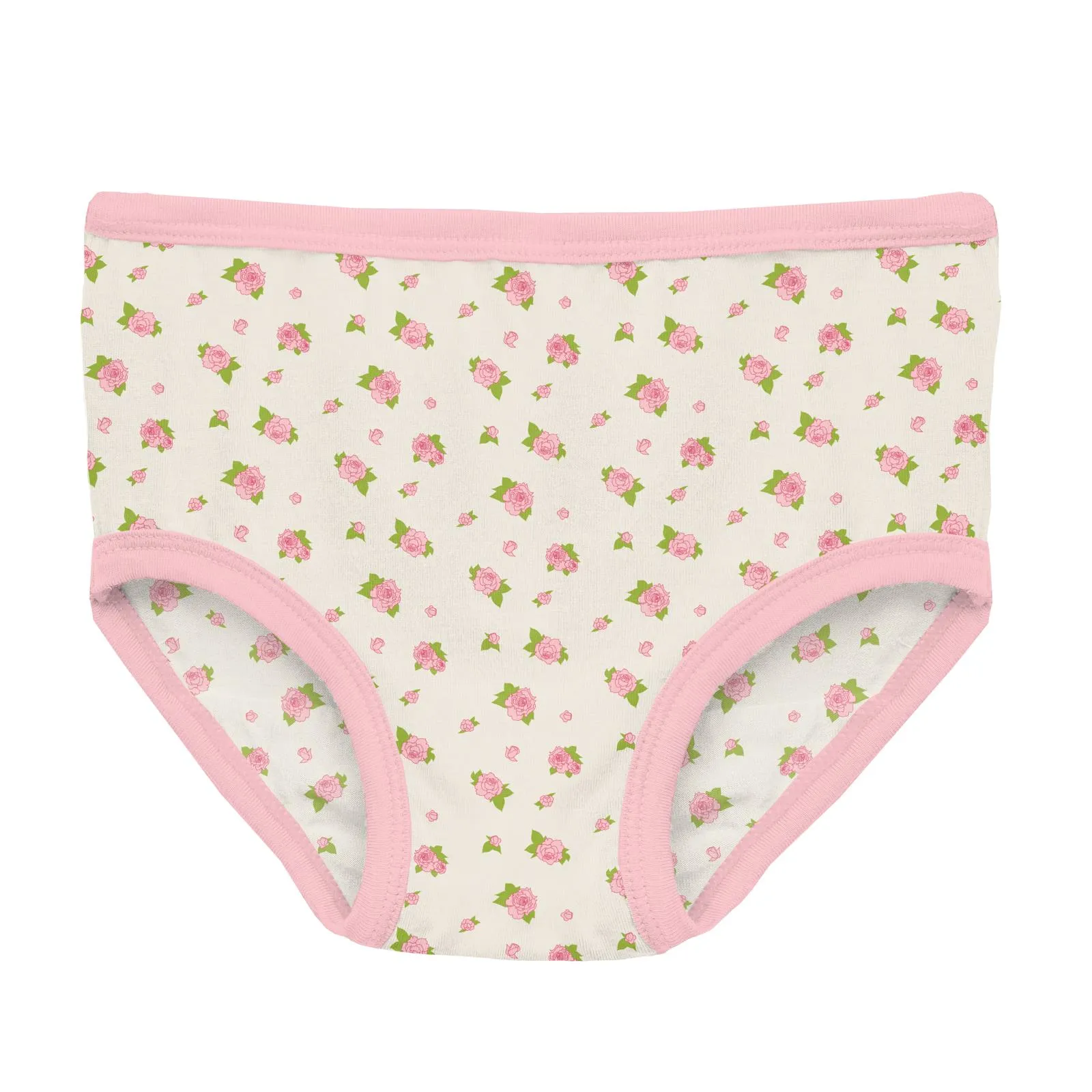 KicKee Pants Lotus Orchid Print & Natural Buds Girls Underwear Set