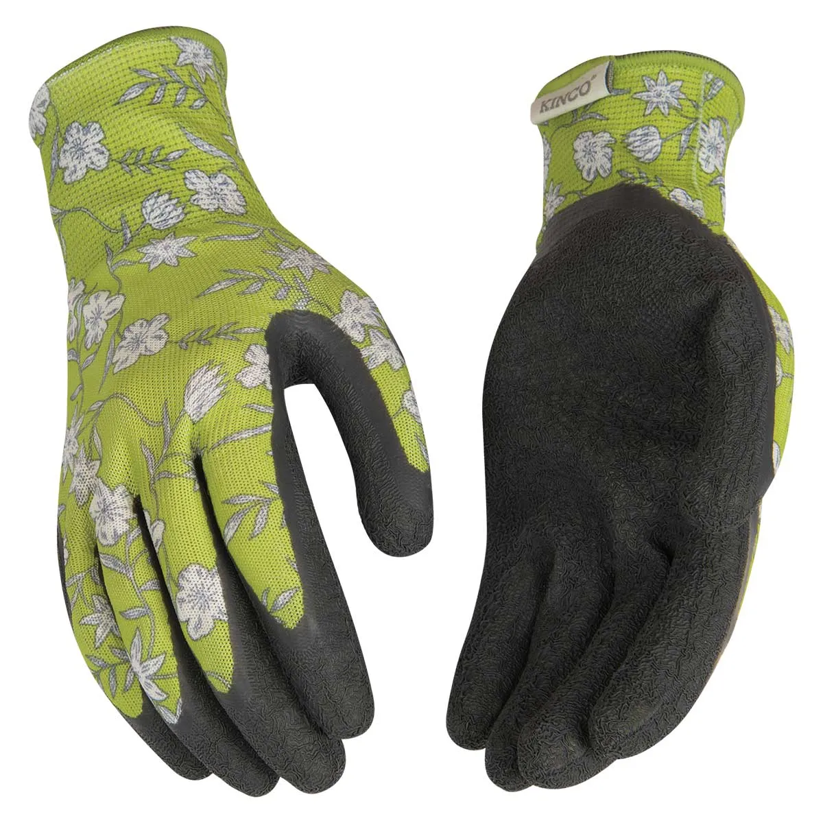 Kinco Women's Polyester Knit Shell & Latex Palm Coated Gloves