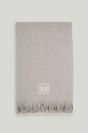 Knitted scarf with logo from GEN Z capsule collection