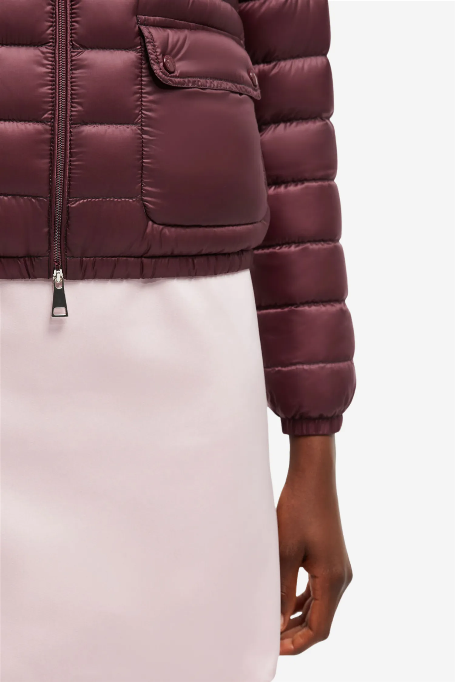 Lans Short Down Jacket Burgundy