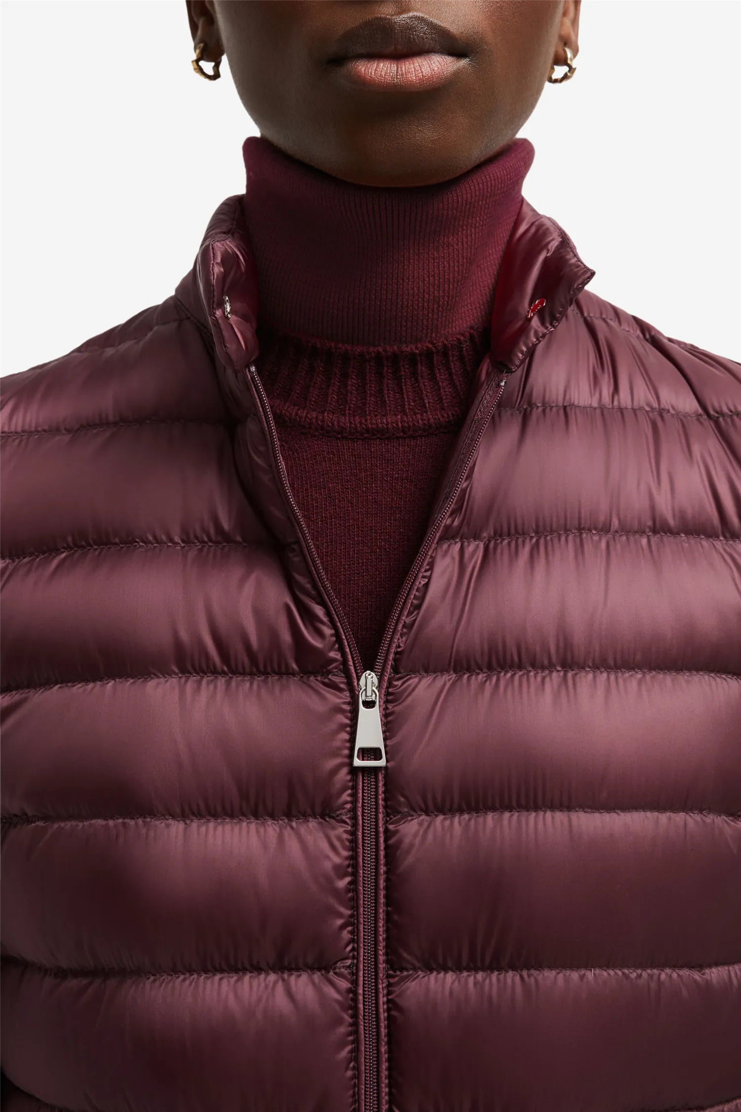 Lans Short Down Jacket Burgundy