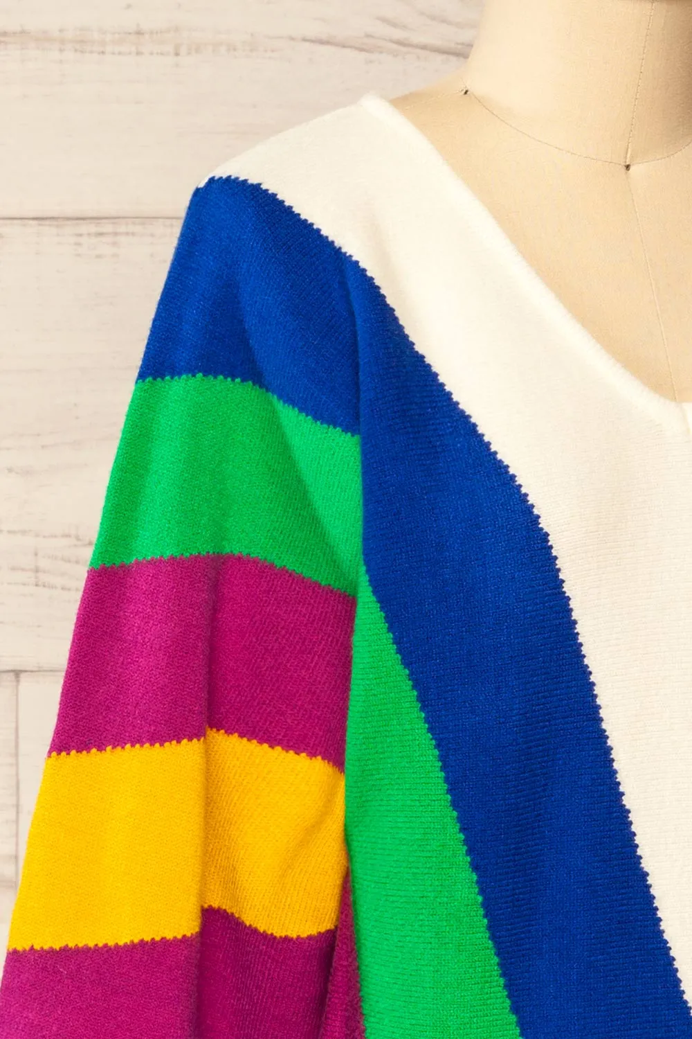 Larot | Colourful V-Neck Sweater