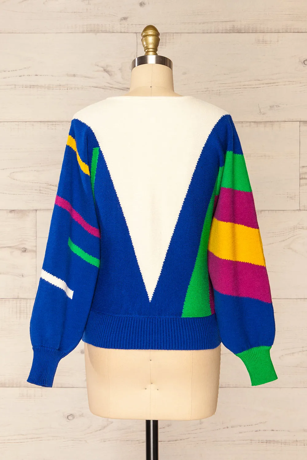 Larot | Colourful V-Neck Sweater