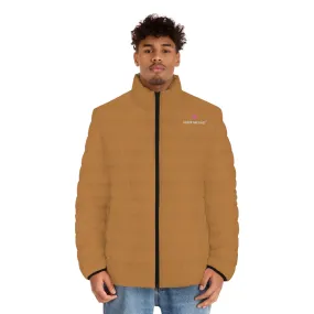 Light Brown Color Men's Jacket, Best Men's Puffer Jacket