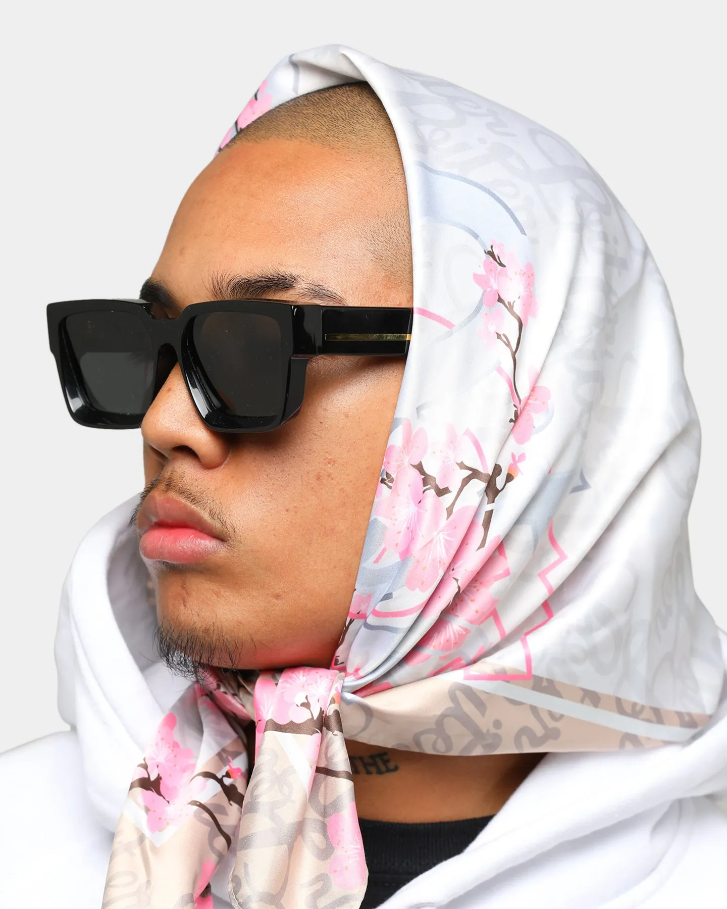 Loiter NYC Blossom Scarf Stone/Pink