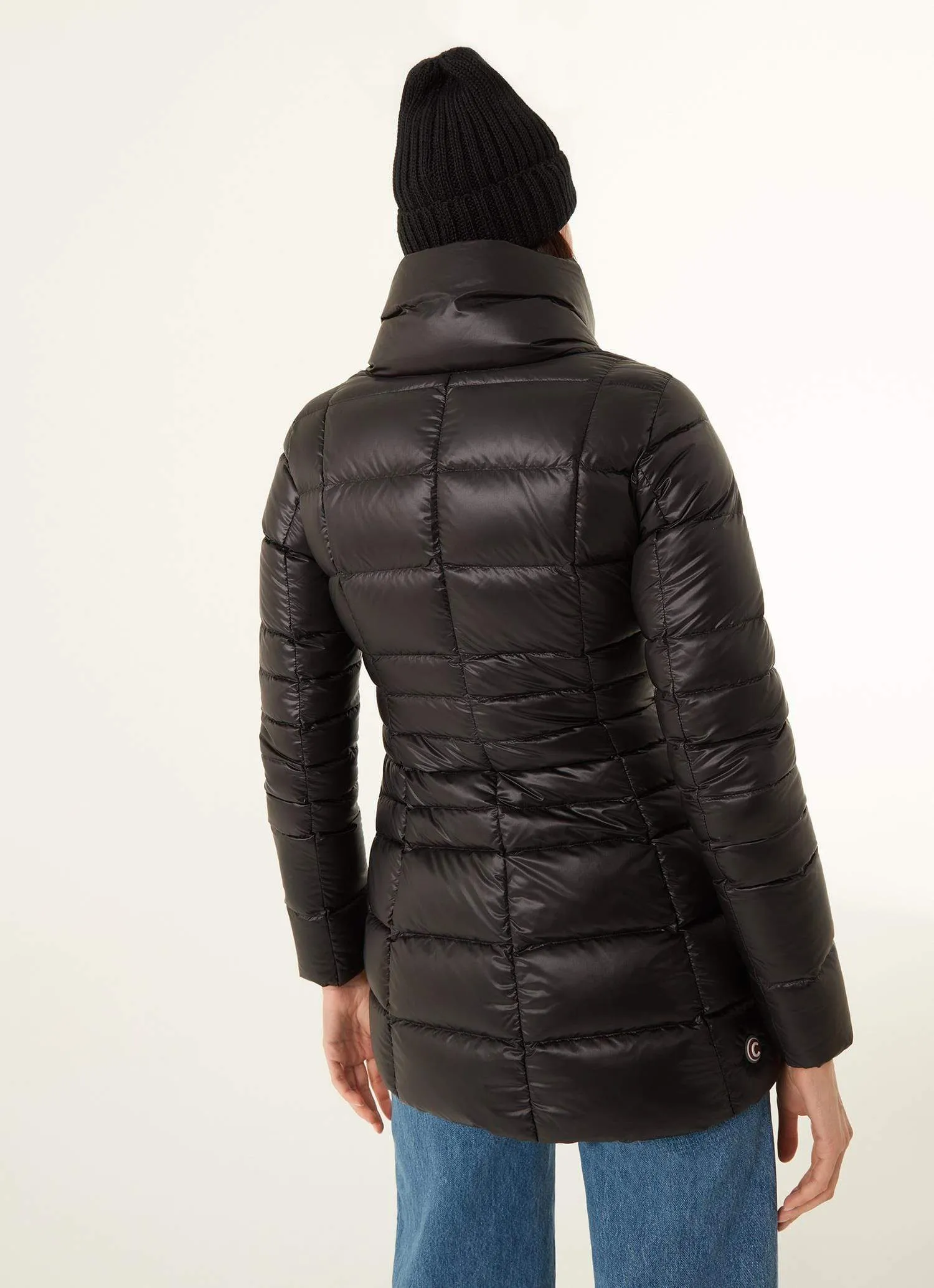 Long Puffer Down Jacket Black