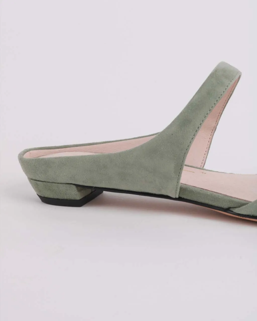 Lourdes Slide On Mule - Sage