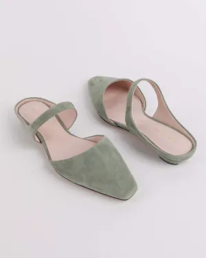 Lourdes Slide On Mule - Sage