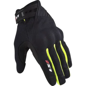 Ls2 Dart 2 Man Gloves Black H-V Yellow