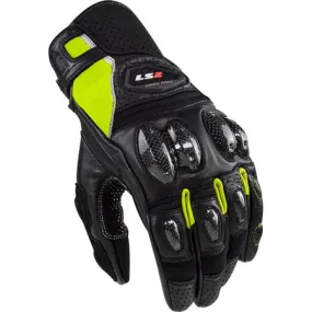 Ls2 Spark 2 Leather Man Gloves Black H-V