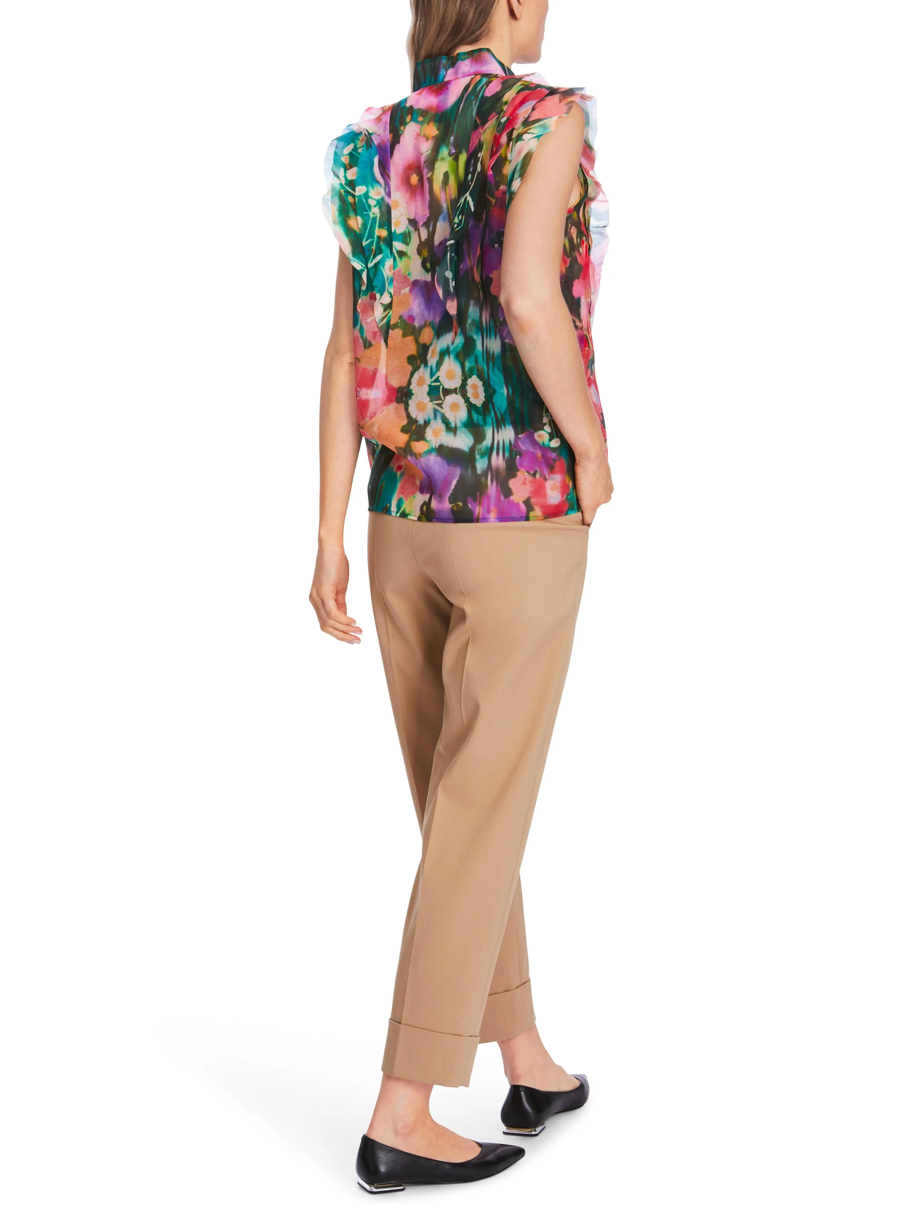 Marc Cain Vibrant Floral Sleeveless Blouse