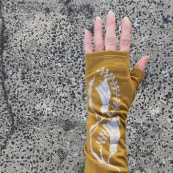 Merino Wool Gloves - Mustard Kōwhai