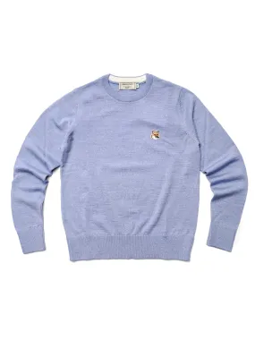 MERINOS R NECK PULLOVER_LIGHT BLUE