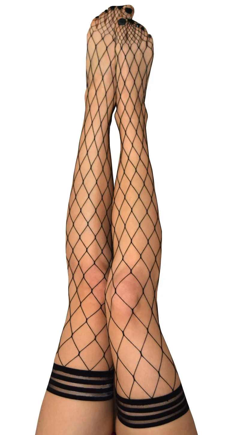 Michelle: Here's a netting they won't soon be forgetting. Petite to Plus Size Thigh Highs