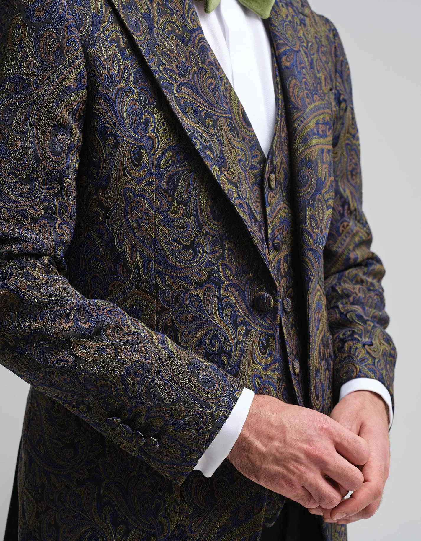 Midnight Paisley Jacquard Jacket