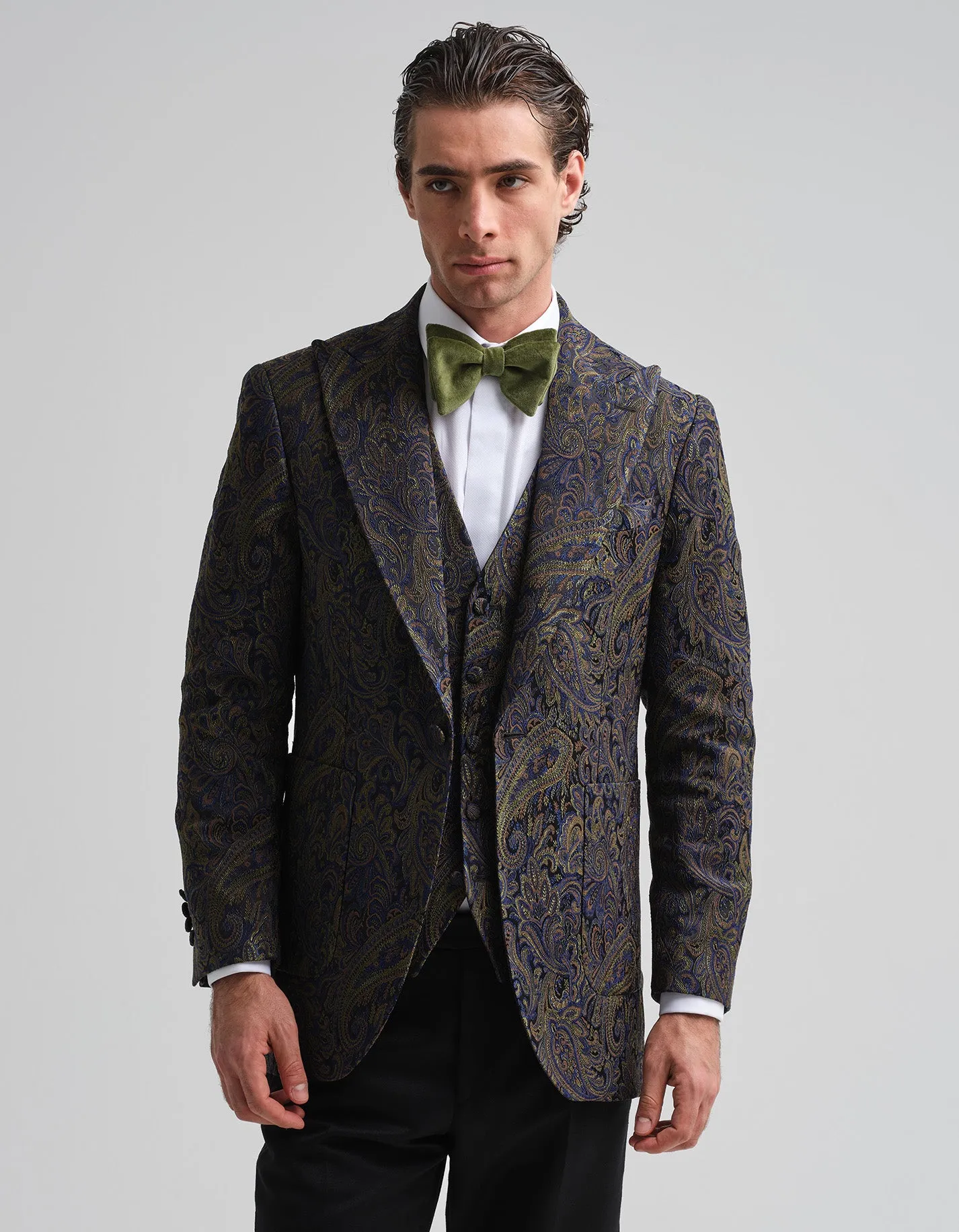 Midnight Paisley Jacquard Jacket