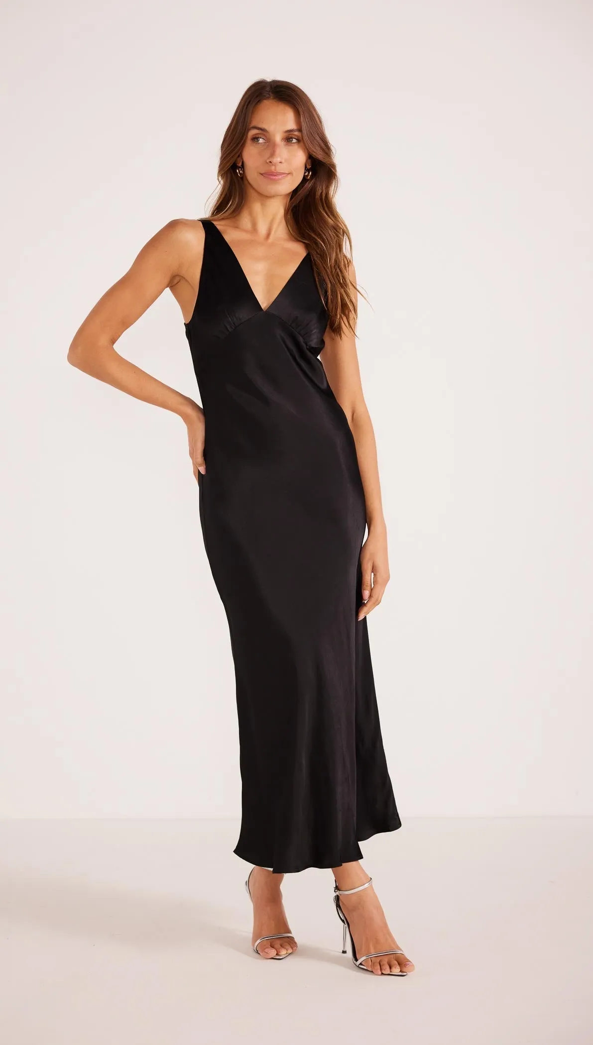 MKP Gaia Bias Slip Midi Dress