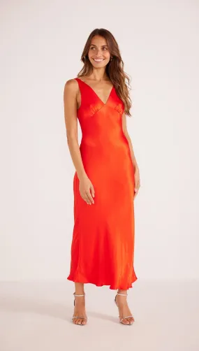 MKP Gaia Bias Slip Midi Dress