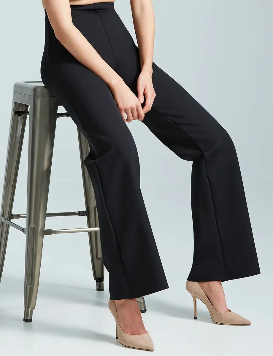 Neoprene Wide Leg Legging Black