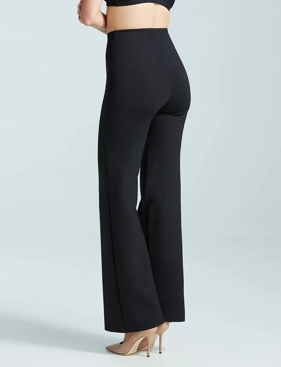 Neoprene Wide Leg Legging Black