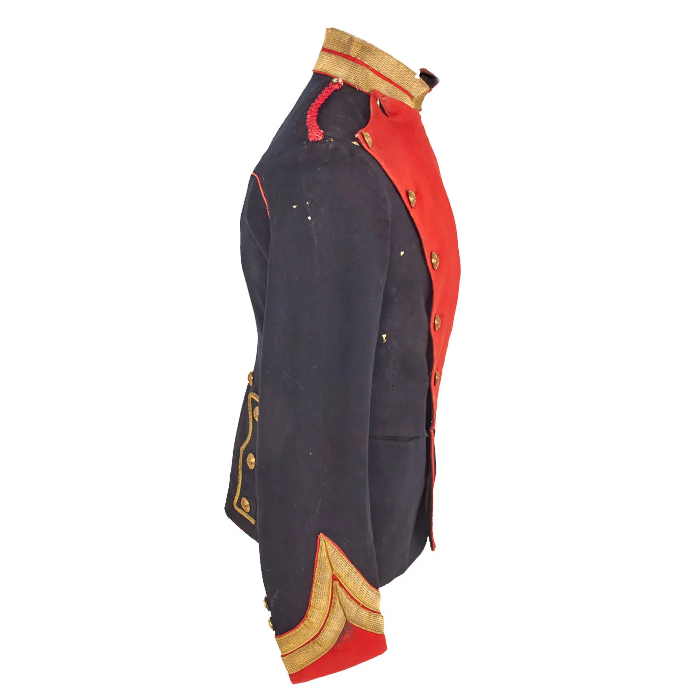 Original British Pre - WWI 12th Prince of Wales's Royal Lancers Officers’ Uniform Coat